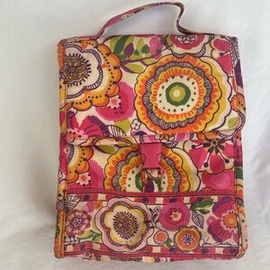 Vera Bradley Insulated Lunch Bag with Clasp Bouncing Bouquet